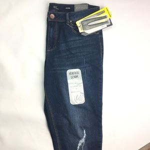 1822 Adrianna Ankle Skinny Denim Jeans Dark Wash💕